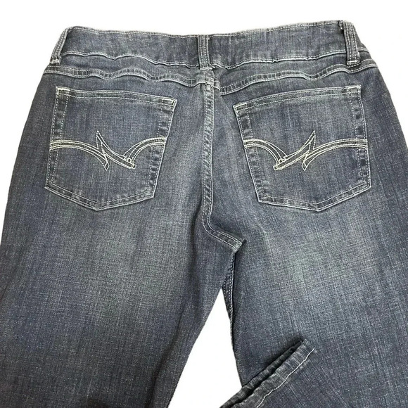 Wrangler Bootcut Stretch Dark Wash Mid Rise Western Denim Jeans 09MWZDO size 13 - Picture 6 of 11
